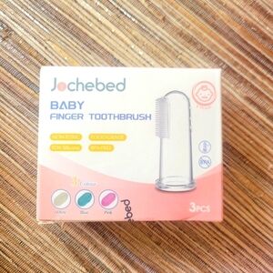 Baby Finger Silicone Toothbrush Set Of 3 With Cases